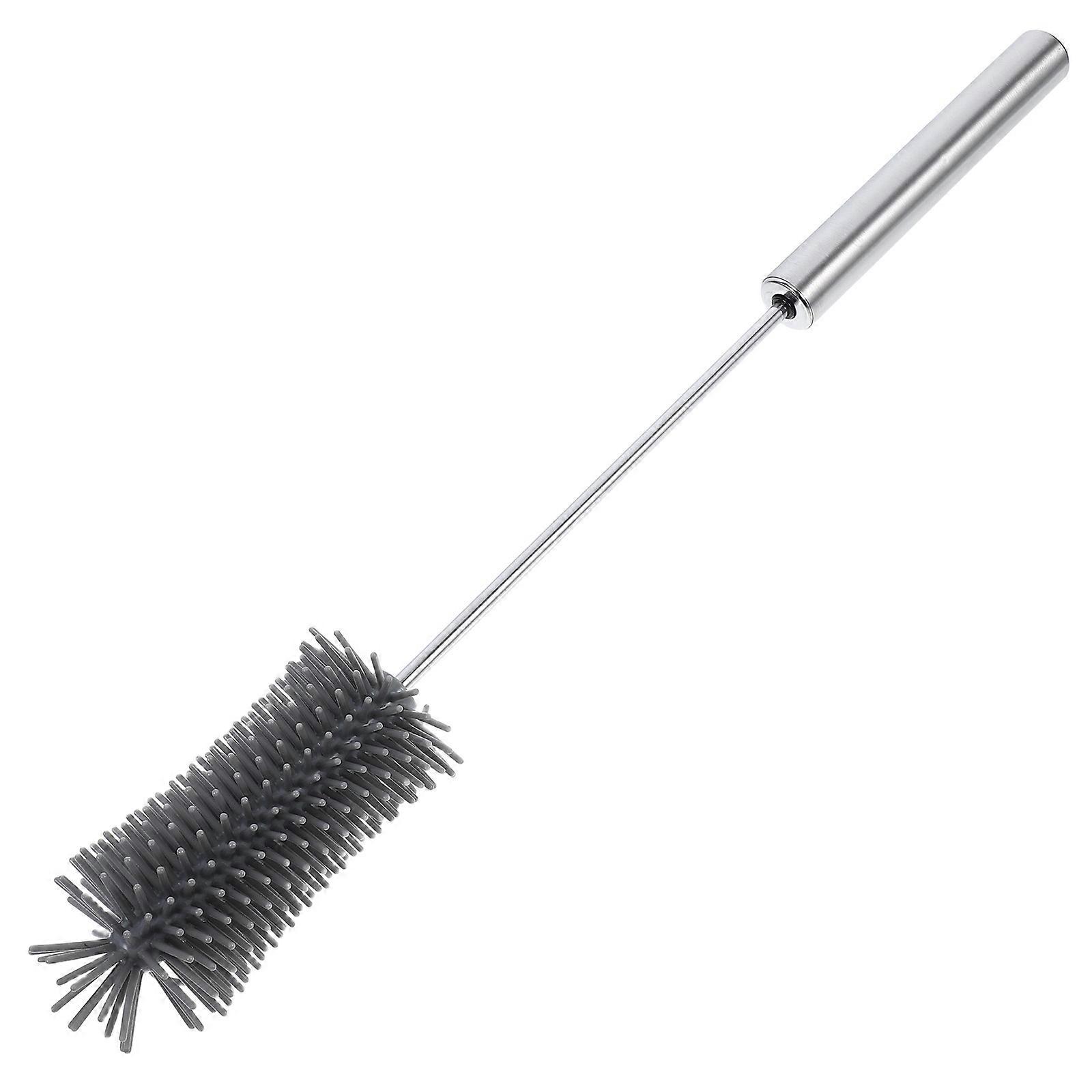Silicone Bottle Brush Semi Automatic Rotating Cleaner for Cups 2Pcs