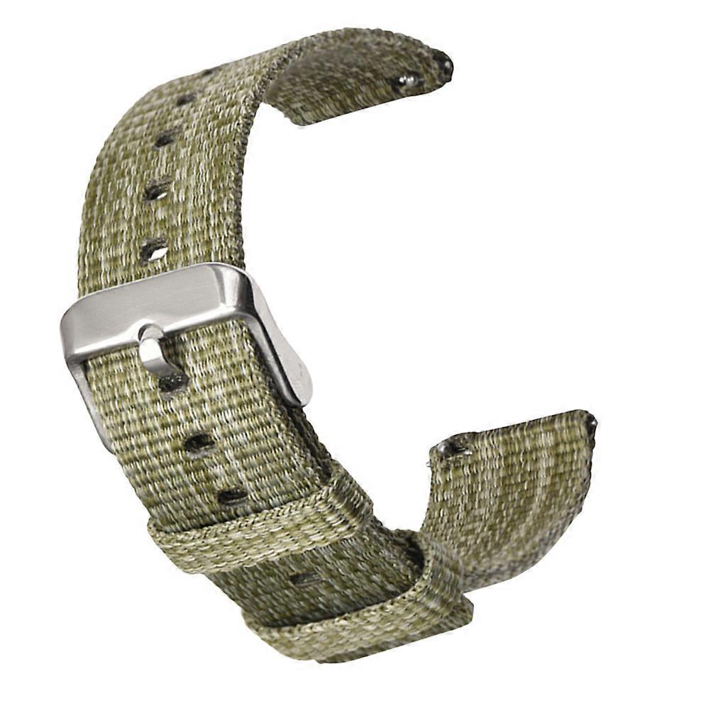 Hand Watch Band Canvas Watchstrap for Watch 1Pcs Compatible with Galaxy Olive Green