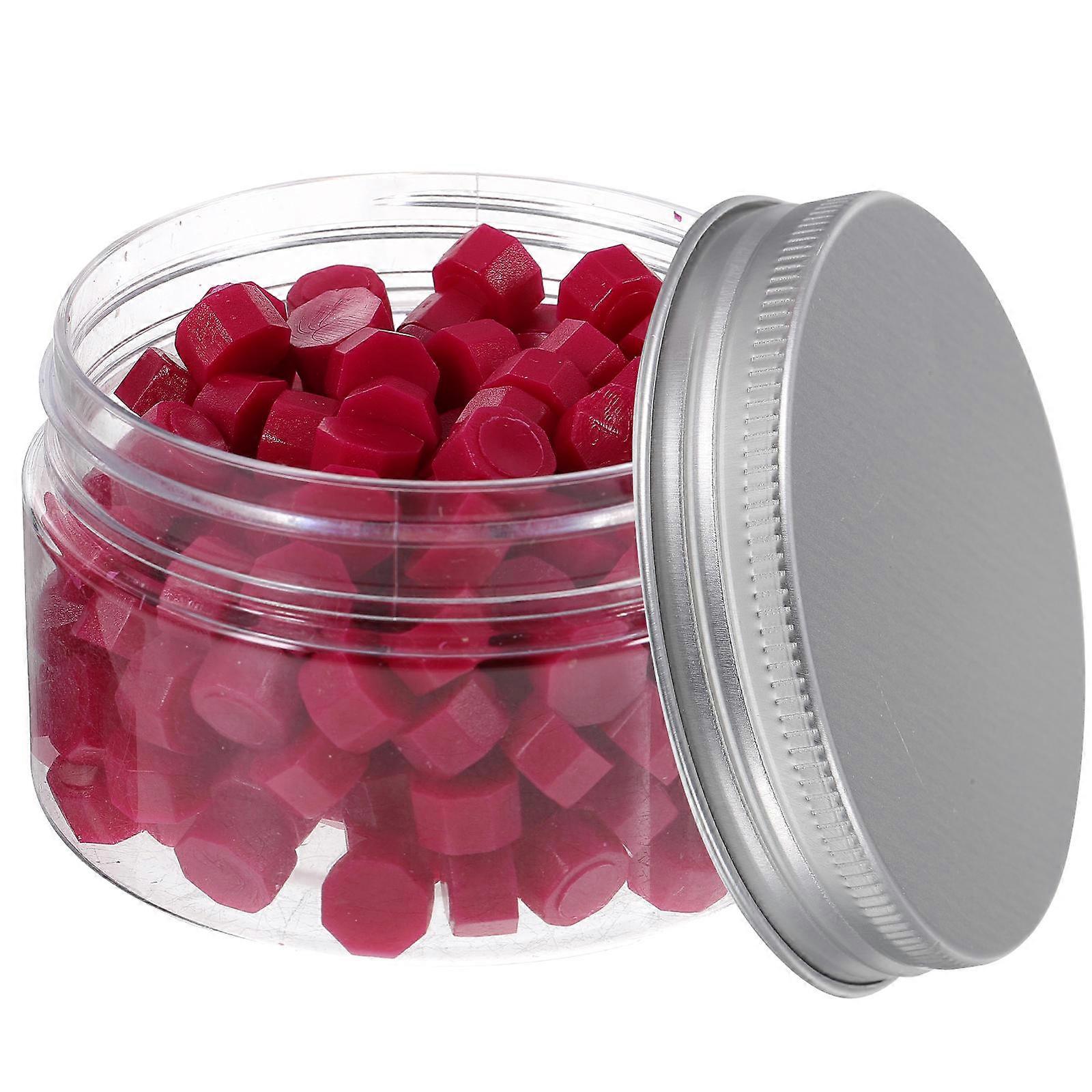 Wax Seal Beads Wax Seal Stamp Wedding Invitations Dark Red Wax Material Printing 200Pcs