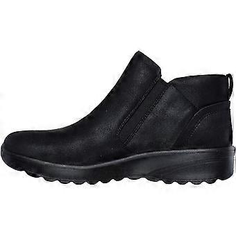 Skechers Lovely Vibe Fall In Bloom Textile Women's Black Winter Ankle Boots