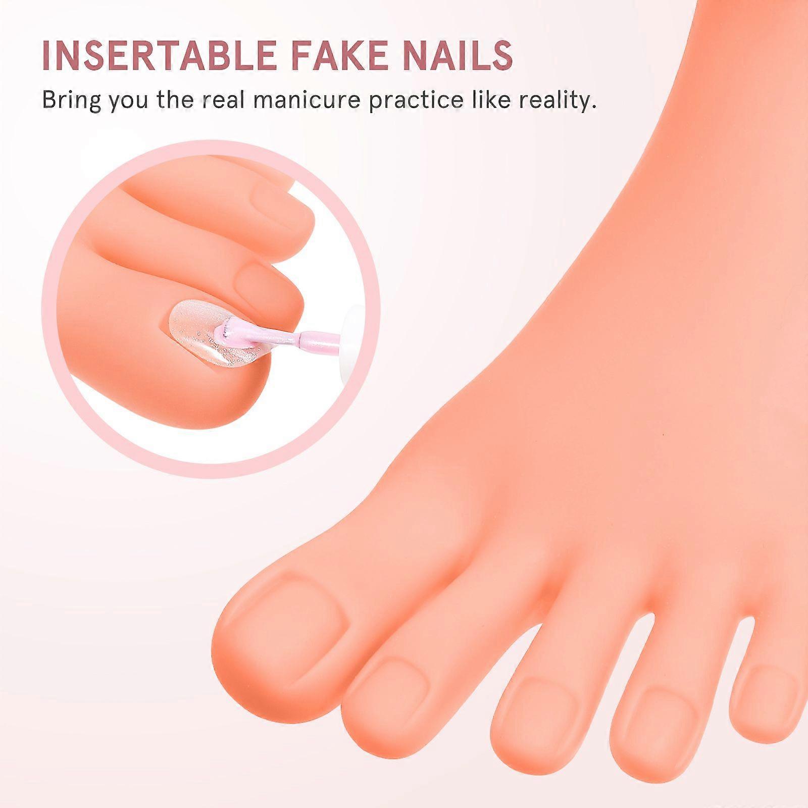 Creative Nail Art Practice Foot Model Manicure Training Model Useful Practice Tool