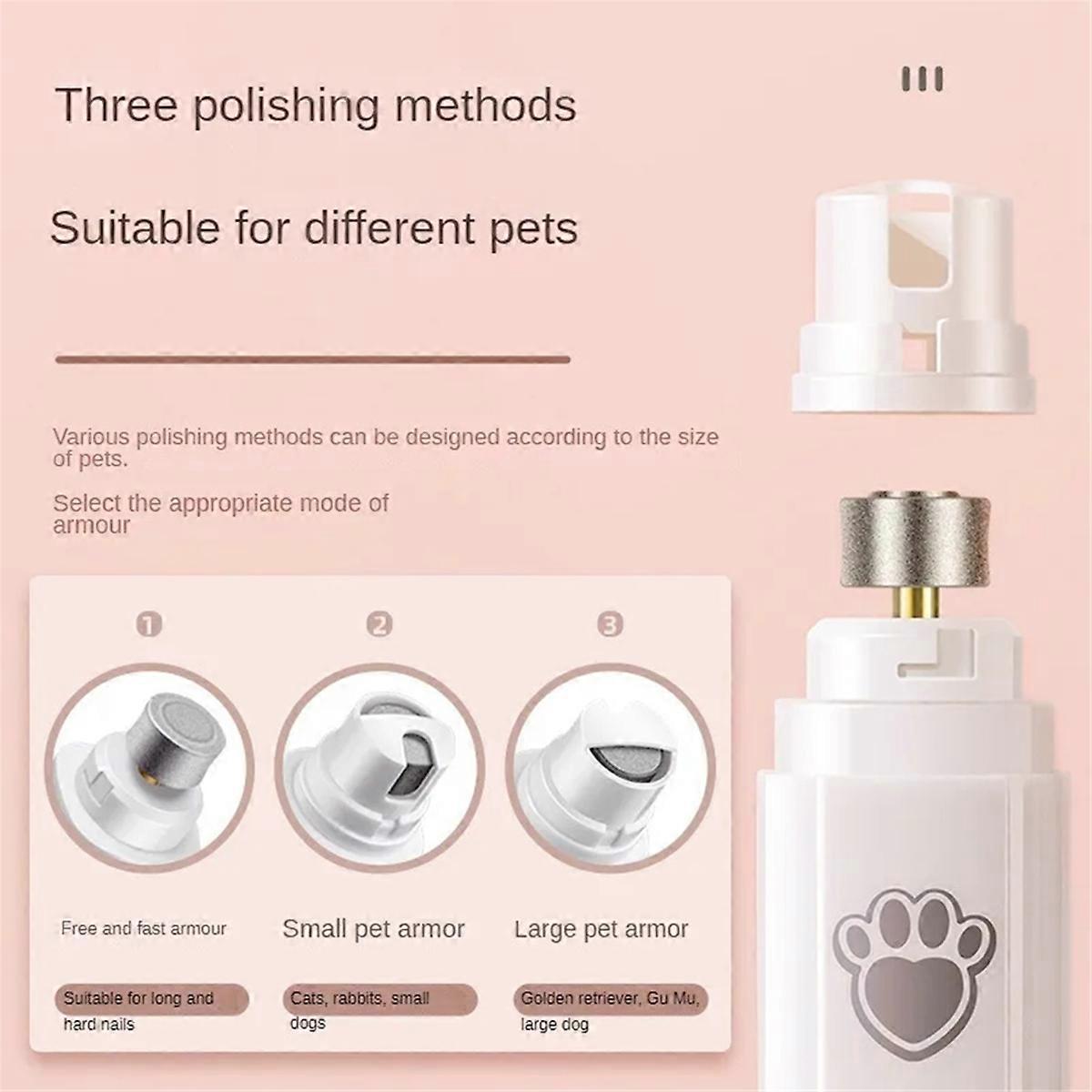 Electric Dog Nail Grinder with Polisher Wheel