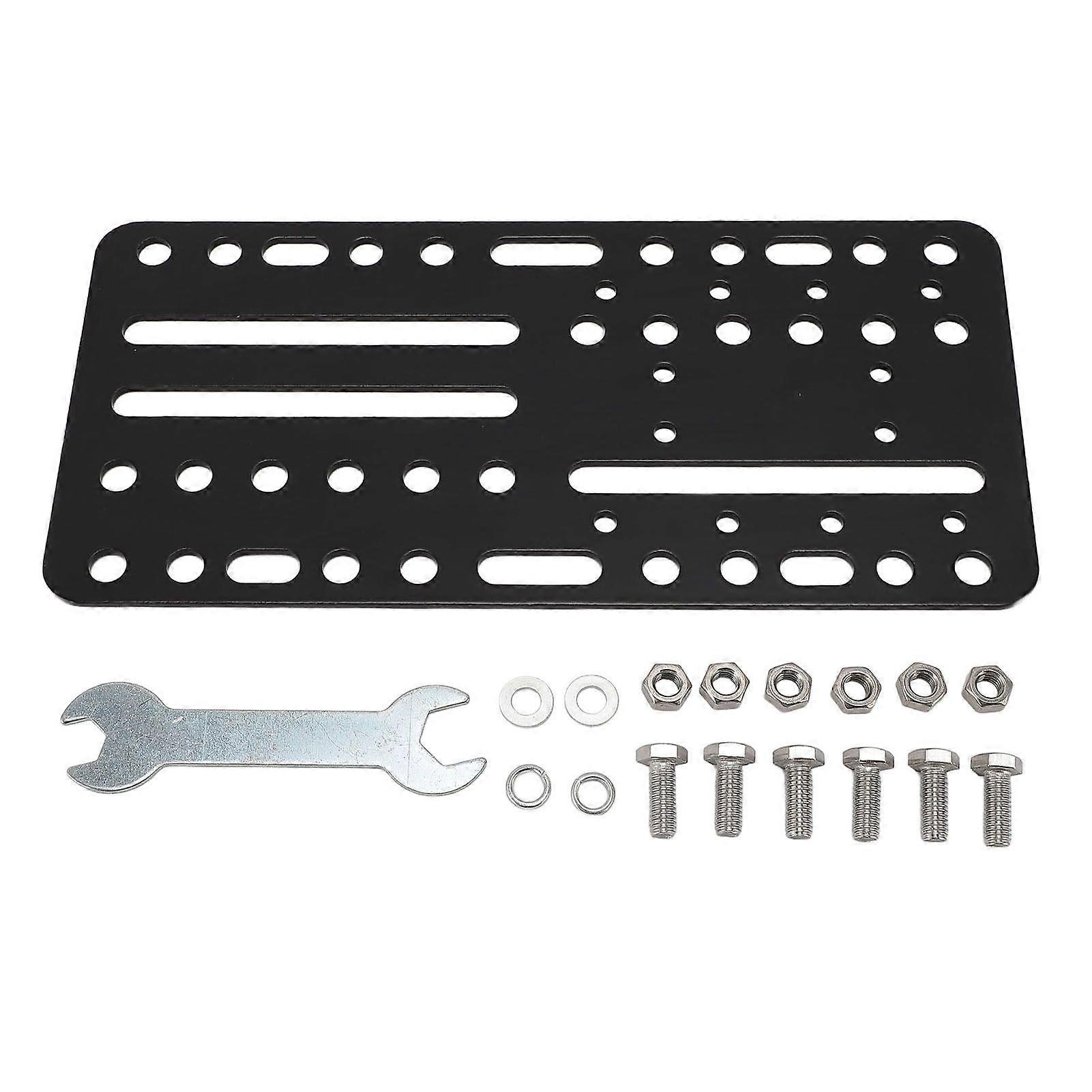 USB Handbrake Desk Mount Bracket Plate Universal Multiple Hole Adapter Plate for SIM Racing Shifter