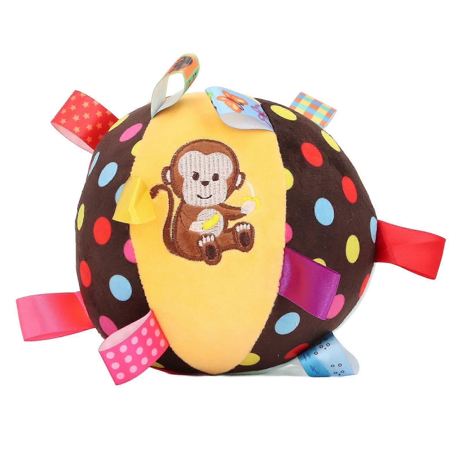 Bell Pet Plush Football Interactive Relieve Boredom Dog Plush Soccer Ball with Strap for Puppy Type 3