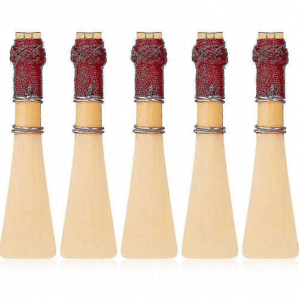 5 قطع من قصب الباسون المتوسط الناعم مع حافظة واقية لأداة الباسون