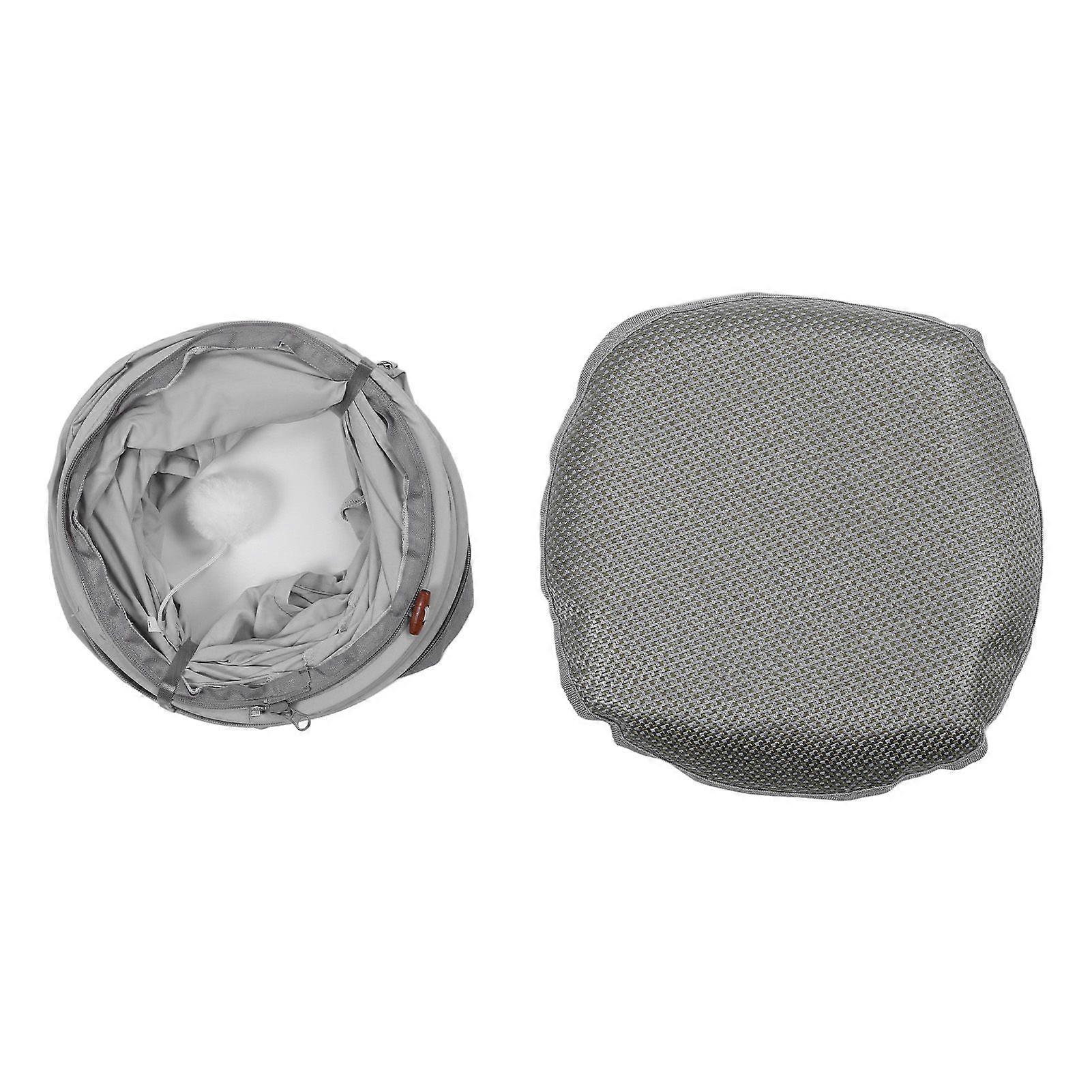 Cat Tunnel Bed Encourages Interactive Play Multifunctional Round Cat Play Tunnel with Hanging Ball for Indoor Home