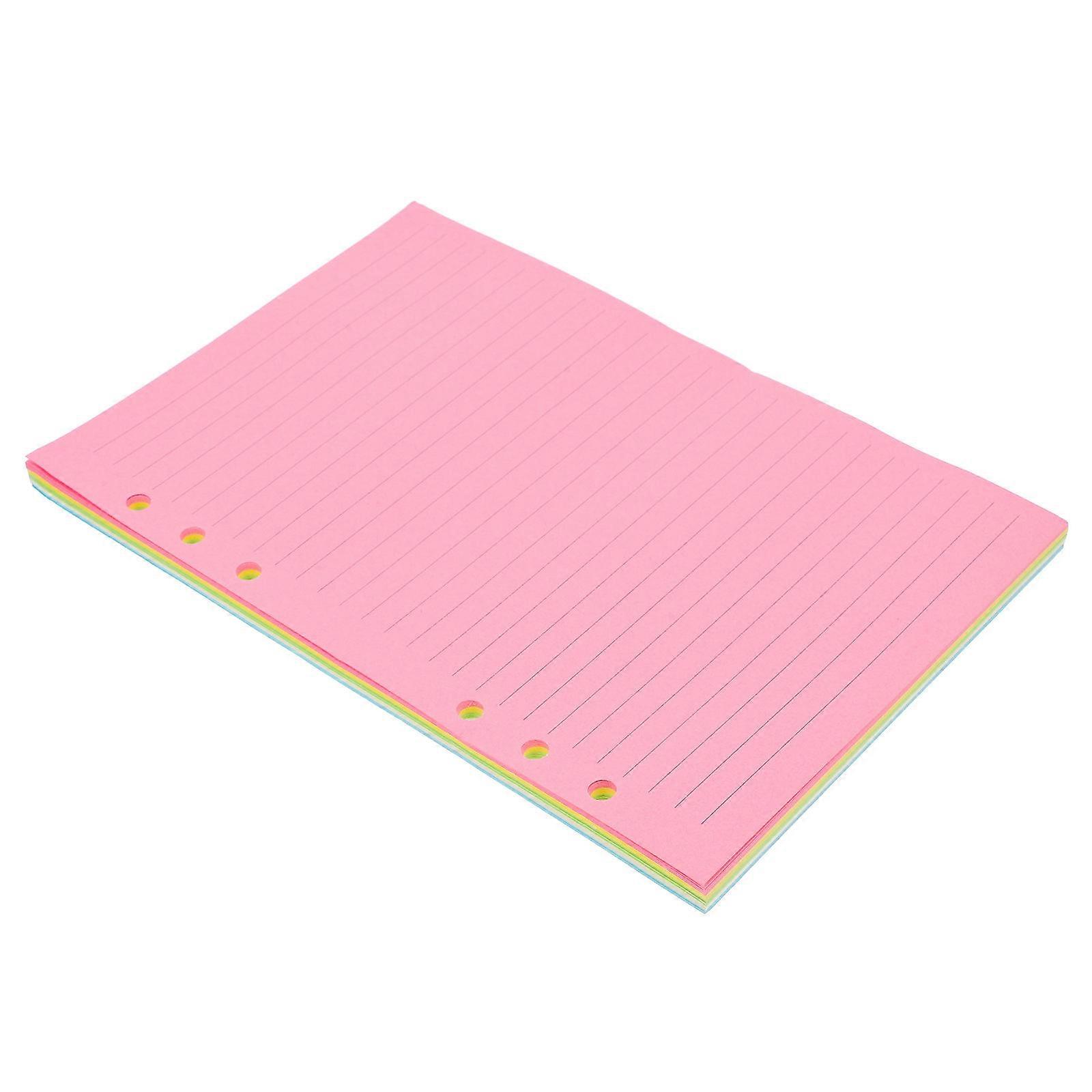 Assorted Color Loose Leaf Paper Notebook Refill with 200 Sheets