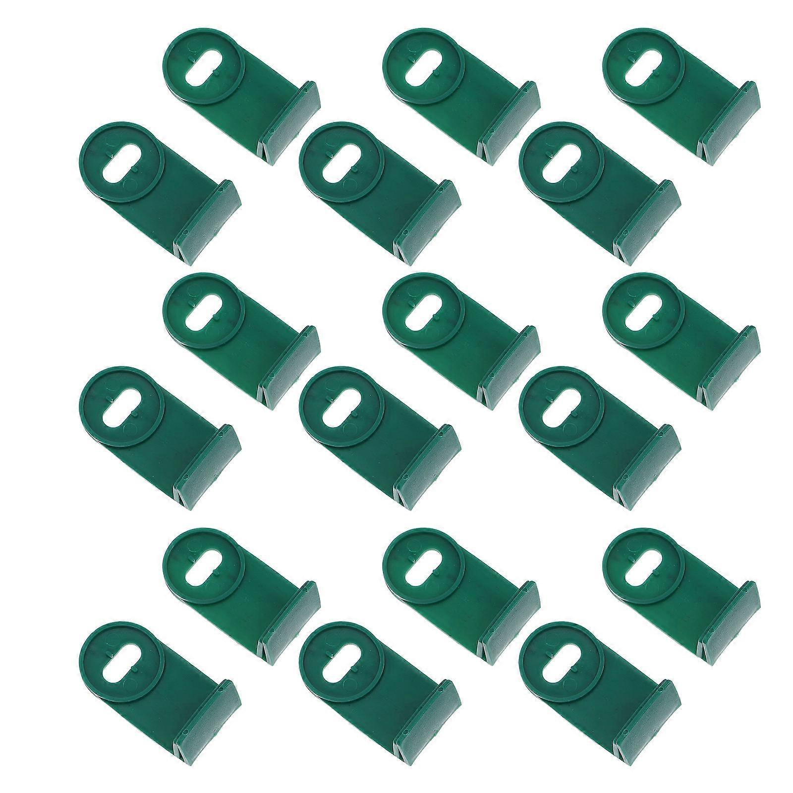 Greenhouse Fixing Clip 50Pcs Netting Clip For Organizing Small Plants And Greenhouse In Green PP Material