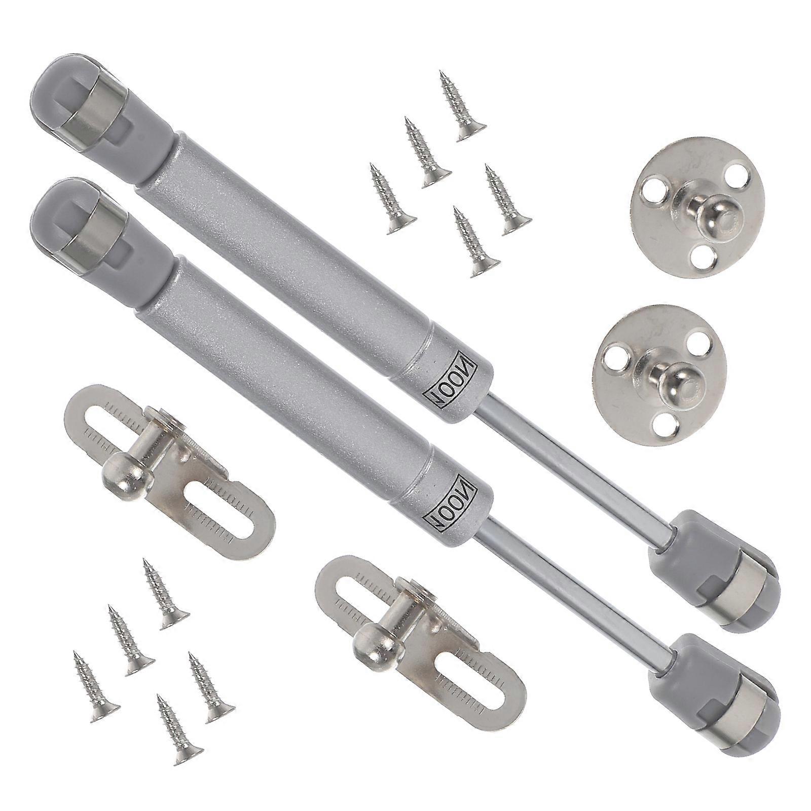 Hydraulic Support Lid Support Hinge for Cabinet Close Door Hinges 4Sets Silver