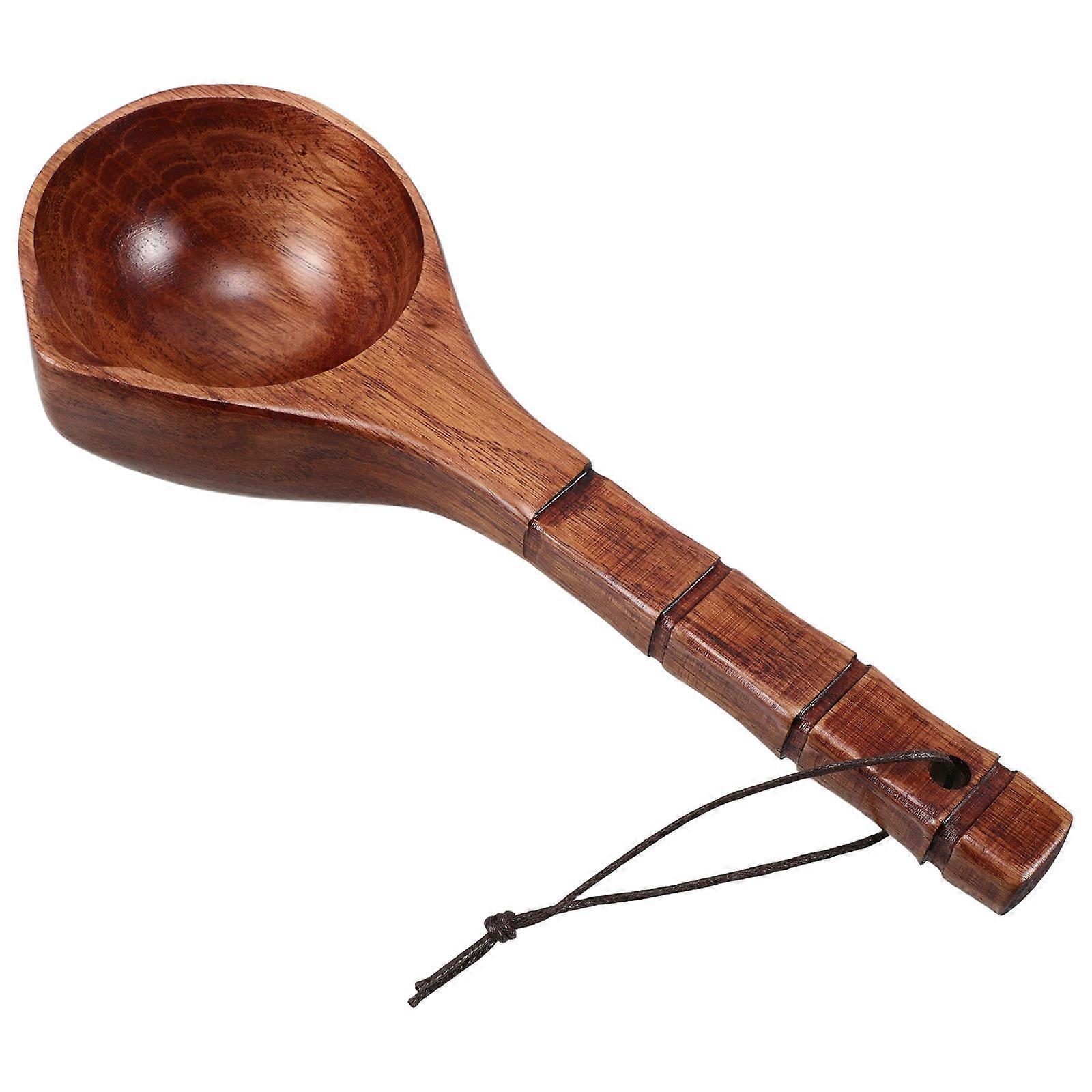 Wooden Bath Scoop 3Pcs Long Handle Water Bailer Ideal For Home Use and Showering 25X9X5CM Durable Craftsmanship