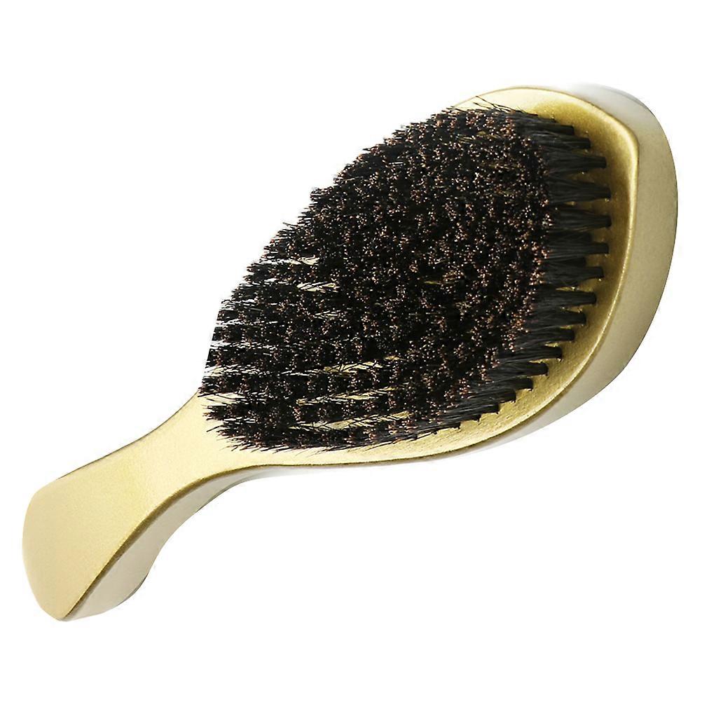 Men's Hair Brush Soft Bristle Ergonomic Design Portable Grooming Tool Random Color 23.8x7.8cm 1Pc