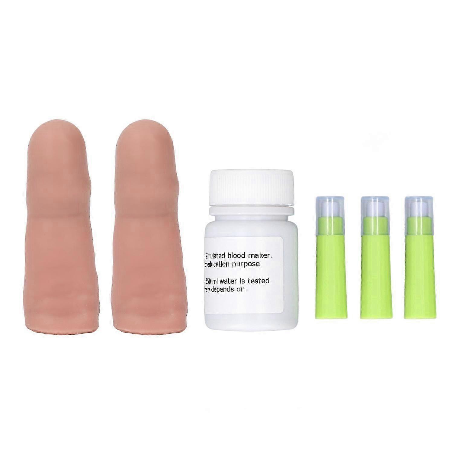 Medical practice finger model for blood collection