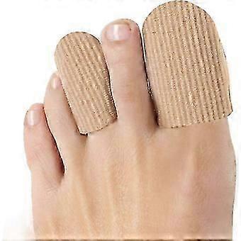 10Pack Toe Caps Closed Toe Surface Fabric Sleeve Protectors with Gel Lining, Pre
