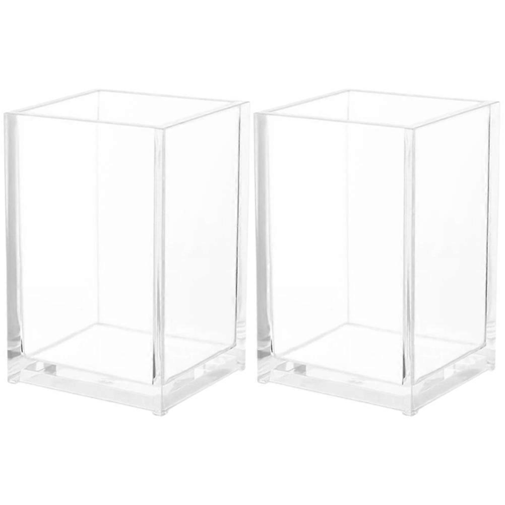 Make Up Holders Brush Organization For Vanity Table Setup Transparent Color 10X6.5X6.5CM 4Pcs