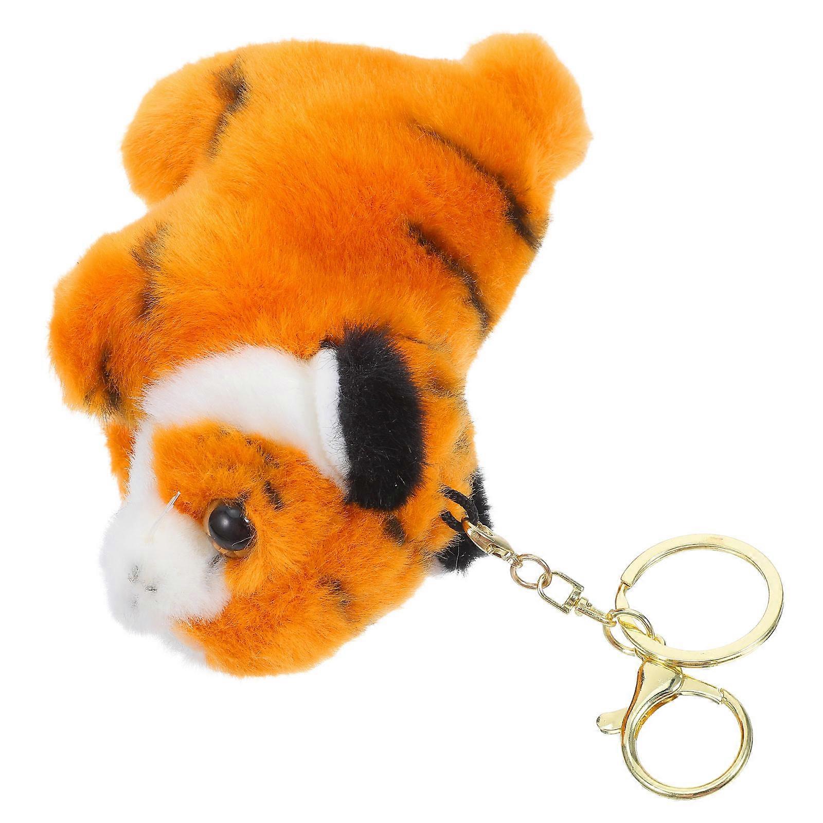 Yellow Plush Toy Keychain for Kids Soft Bag Charm 3Pcs Set