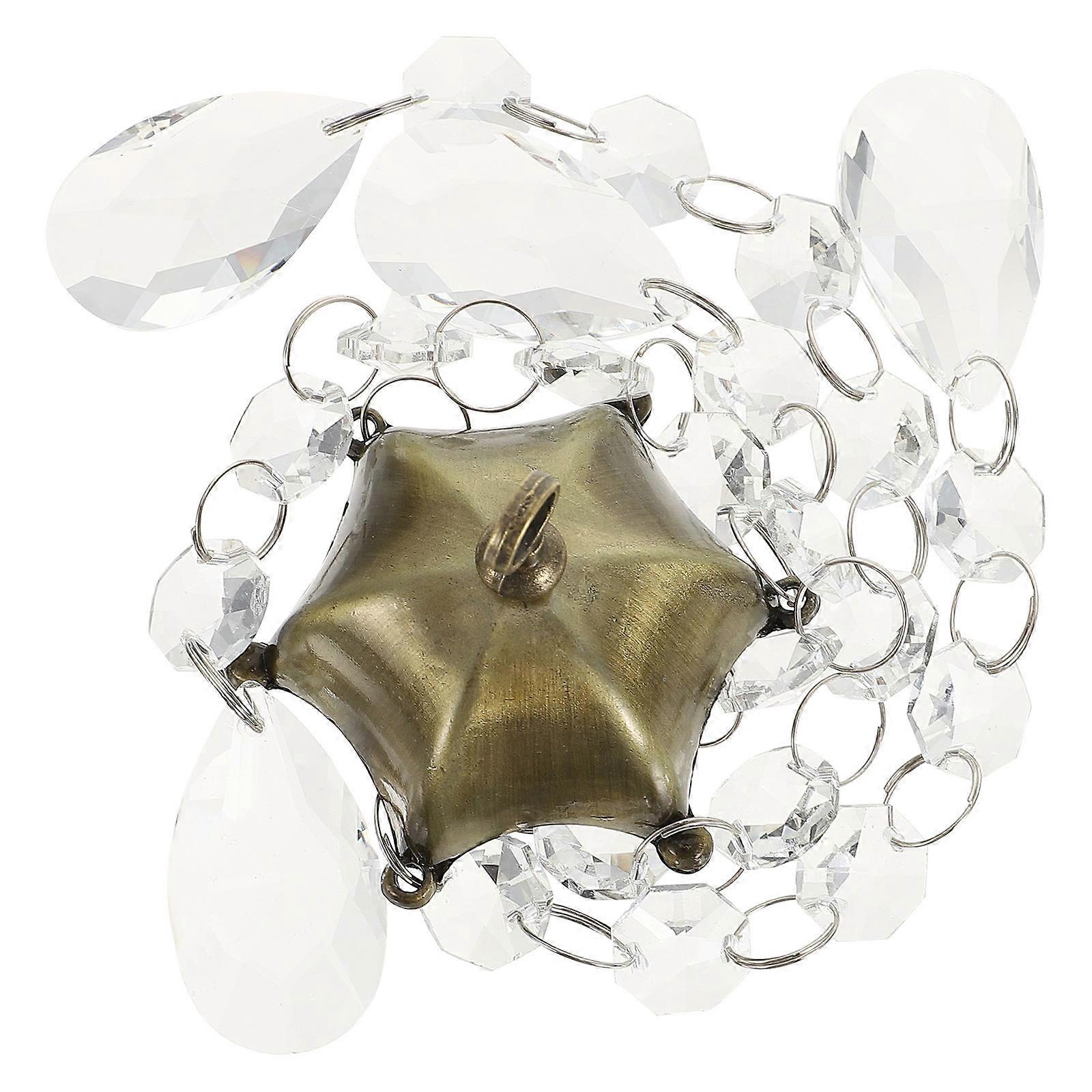 Crystal Hanging Decor Elegant Crystal Pendants with 2Pcs for Decoration