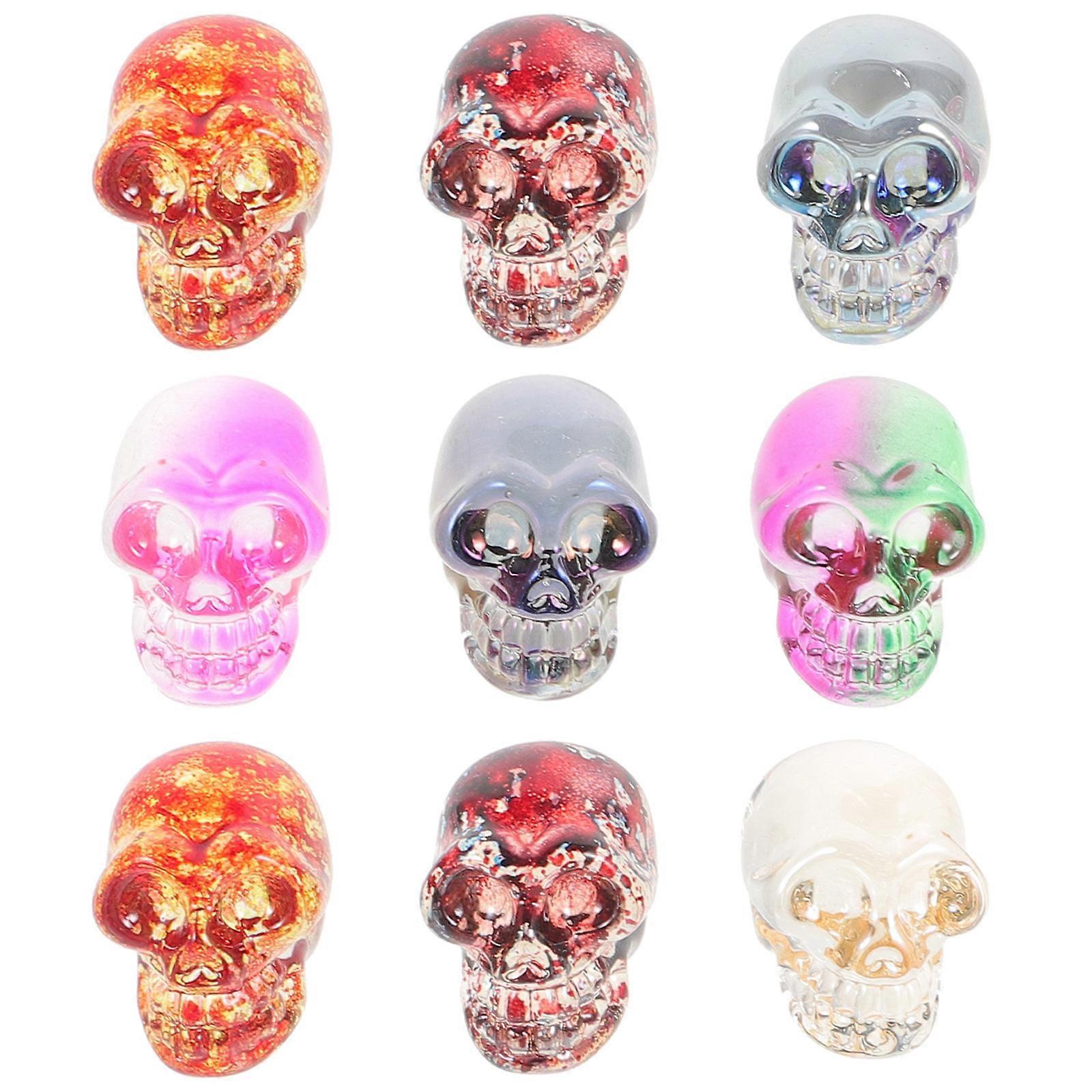 Desktop Skeleton Decor Crystal Skeleton Adornment for Decor 45Pcs Set