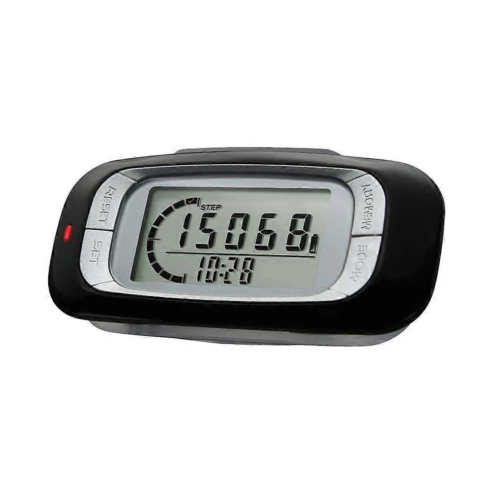 Walking 3D Pedometer with Clip Accurate Step Counter for Fitness Walking Distance Miles/Km Calorie Counter