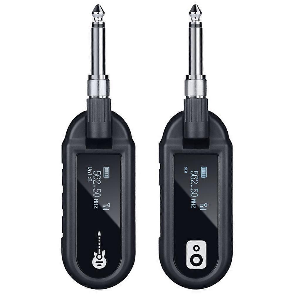 Guitar Wireless System Transmitter Receiver Rechargeable UHF Wireless Transmitter for Electric Guitar