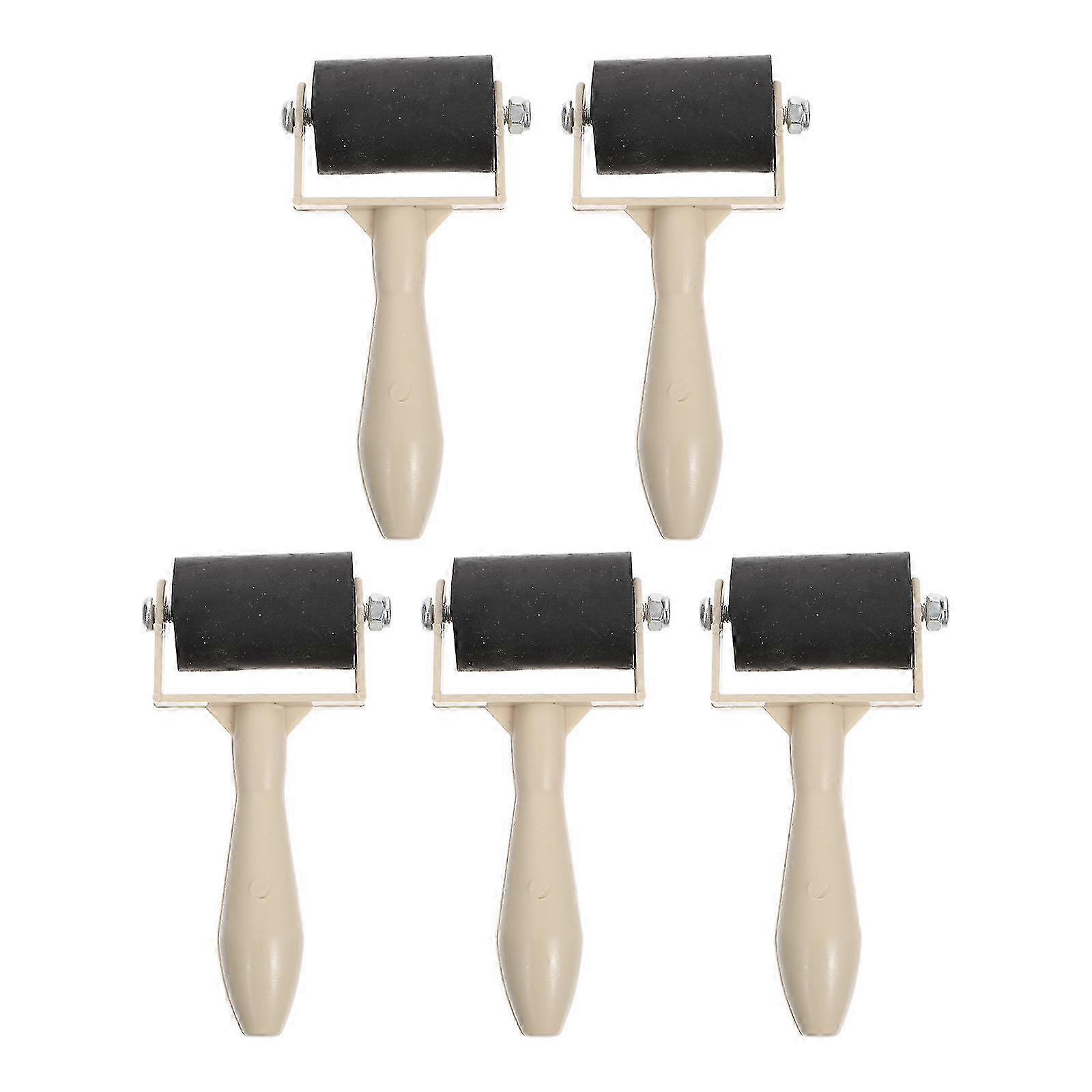 5 Pcs Printmaking Rollers, Practical Brayer for Glue and Ink Printing
