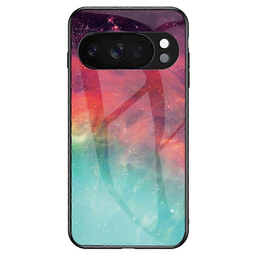 For Google Pixel 10 Pro Case Starry Sky Pattern Tempered Glass Phone Cover