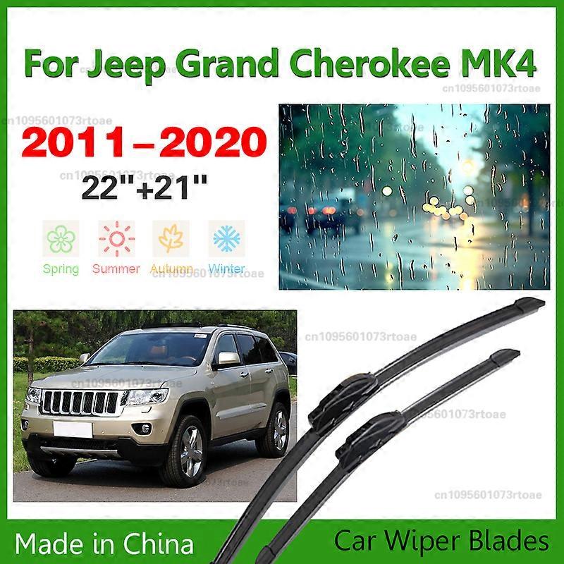 Applies to Car Wiper Front Wiper Blades For Jeep Grand Cherokee MK4 2011 - 2020 Fit U Hook Arm Windshield Windscreen Front Window 22"+21"