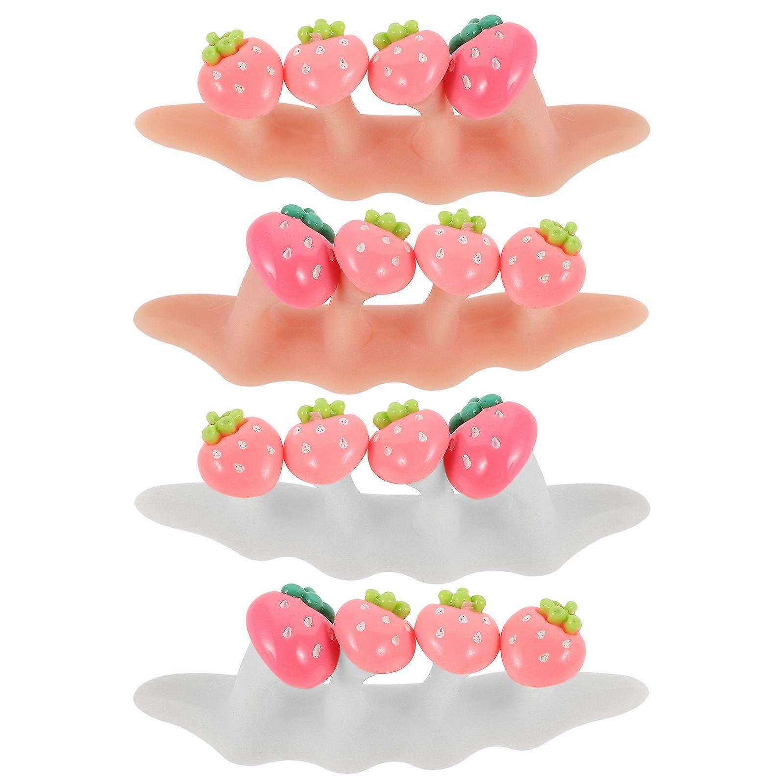 Toe Separators Silicone Nail Art Tools with 10Sets Toe Spreaders