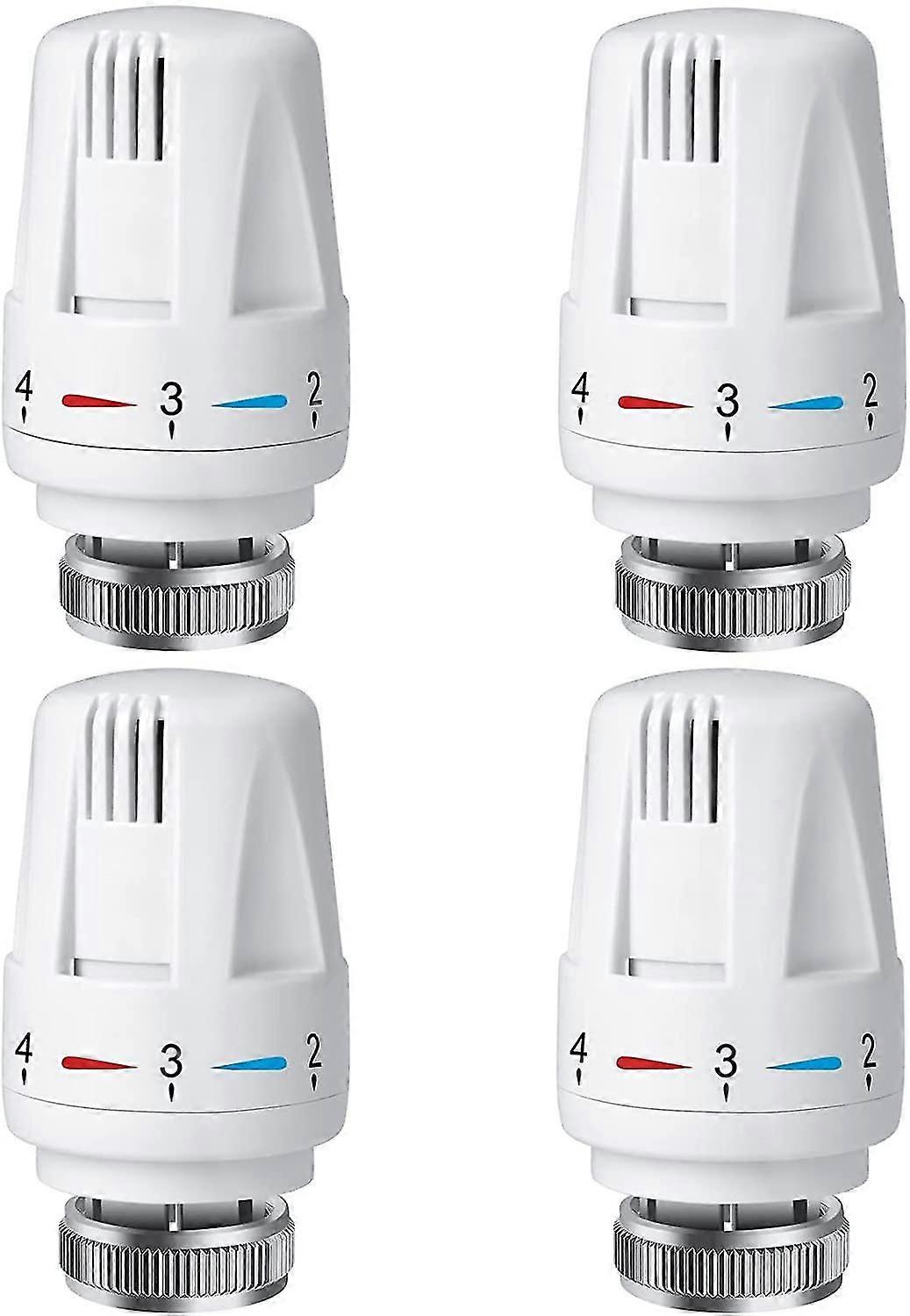4 kpl jäähdyttimen termostaattipää, Trv M30 X 1.5 Jäähdyttimen termostaatin pää, Jäähdyttimen termostaattiventtiili, koti- ja toimistolämmitysjärjestelmälle