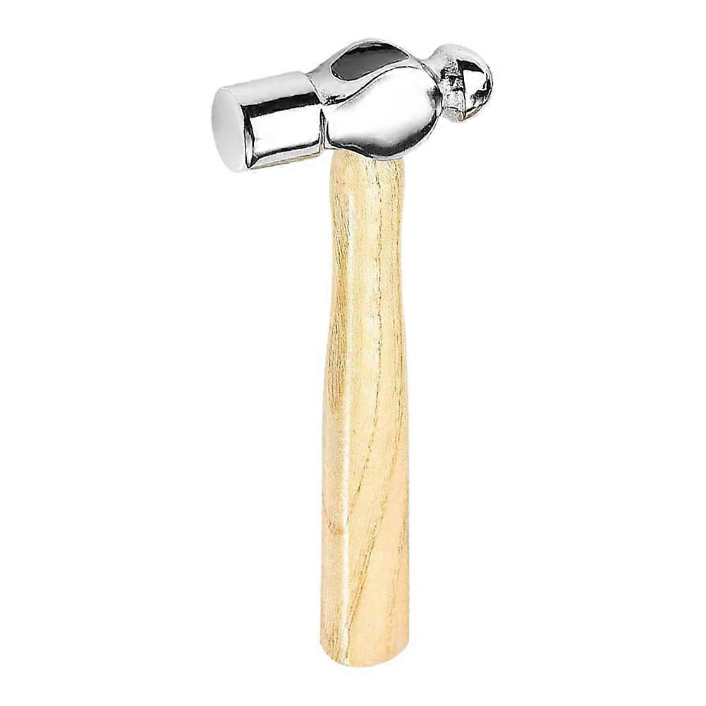 Ball Peen Hammer Mini Wooden Handle, Small Round Head Hammer For Woodworking And Metalworking, Home Camping Tool