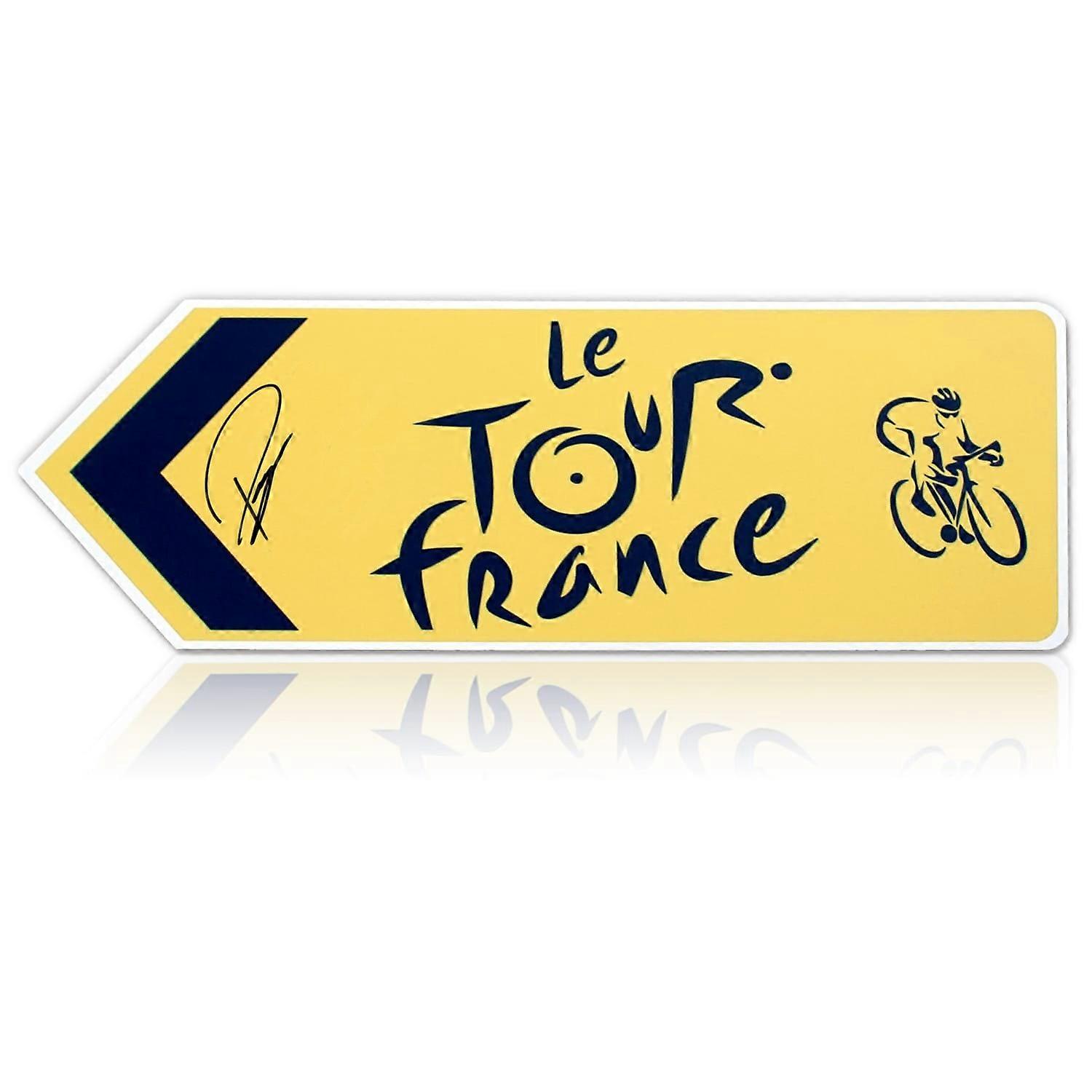Tadej Pogacar Signed Tour de France Street Sign