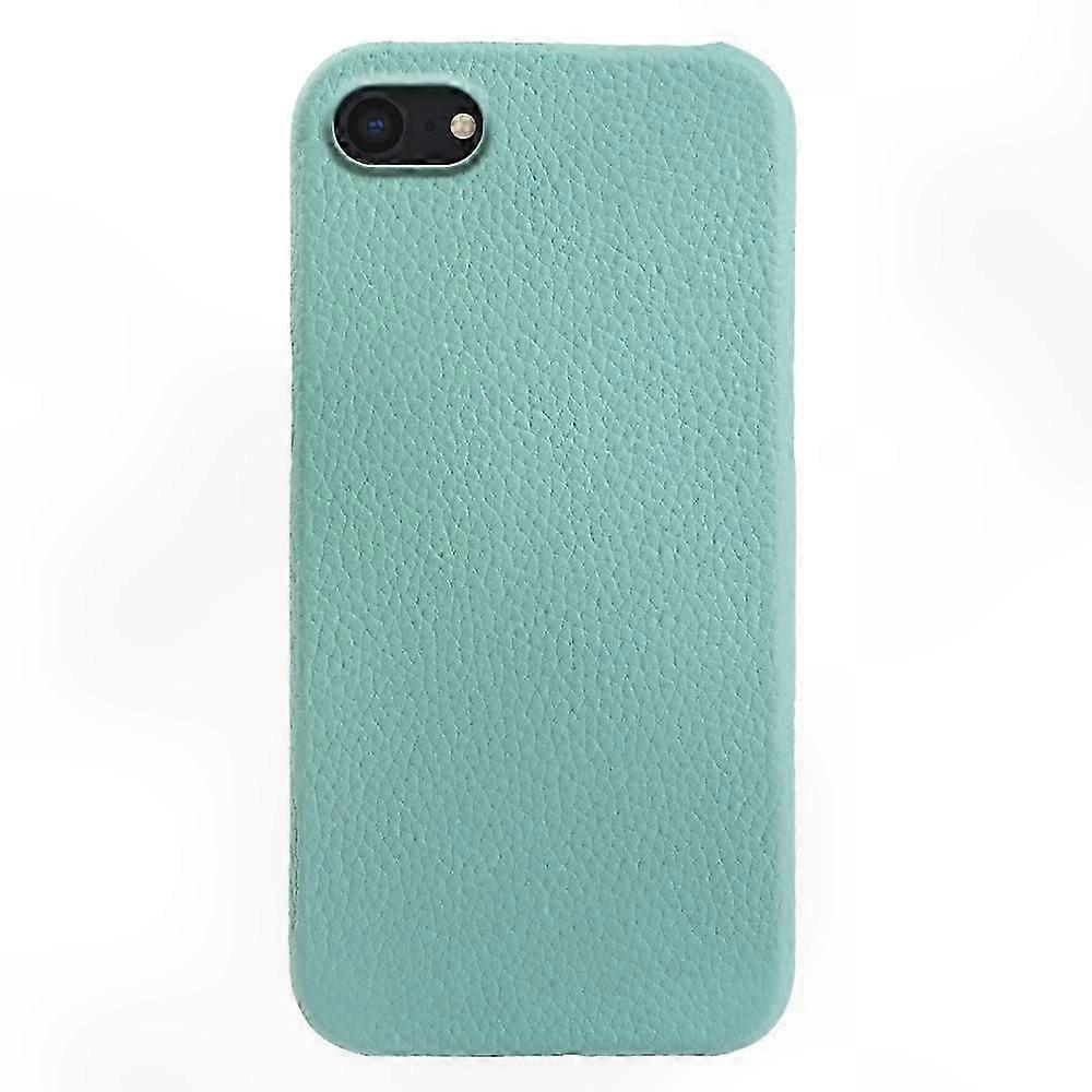 Cow Leather Case for  7 8 SE 2020 2022, Lychee Texture PC Back Cover with Magnetic Feature