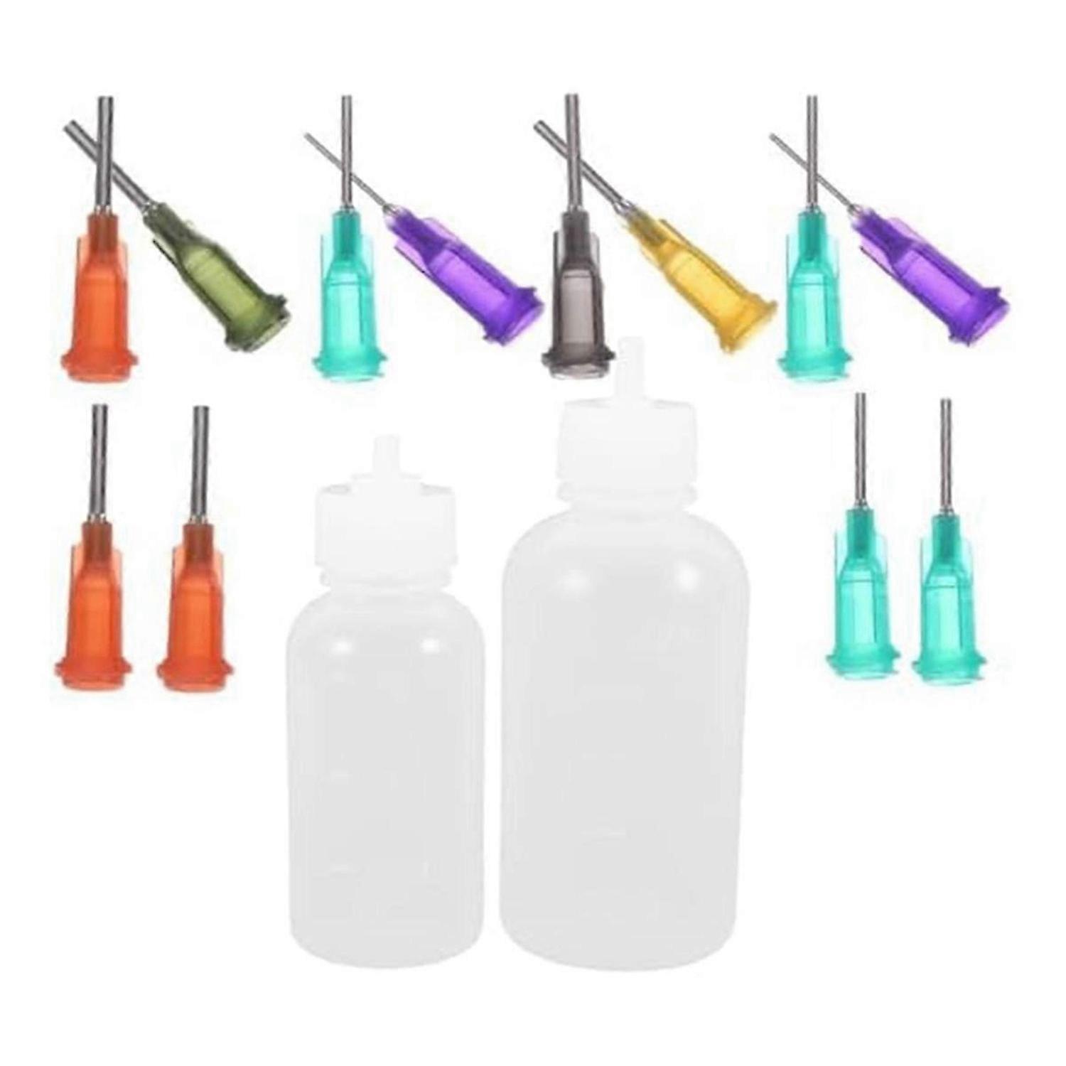Silicone Free Glaze Needle Bottle Applicator Craft Pottery Glaze Bottles Precision Tip Applicator Bo