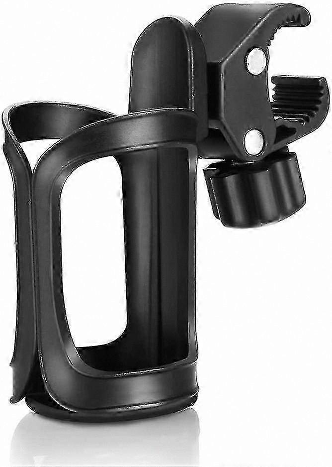 Universal Cup Holder for Strollers, Bikes, Wheelchairs - 1pc, Black