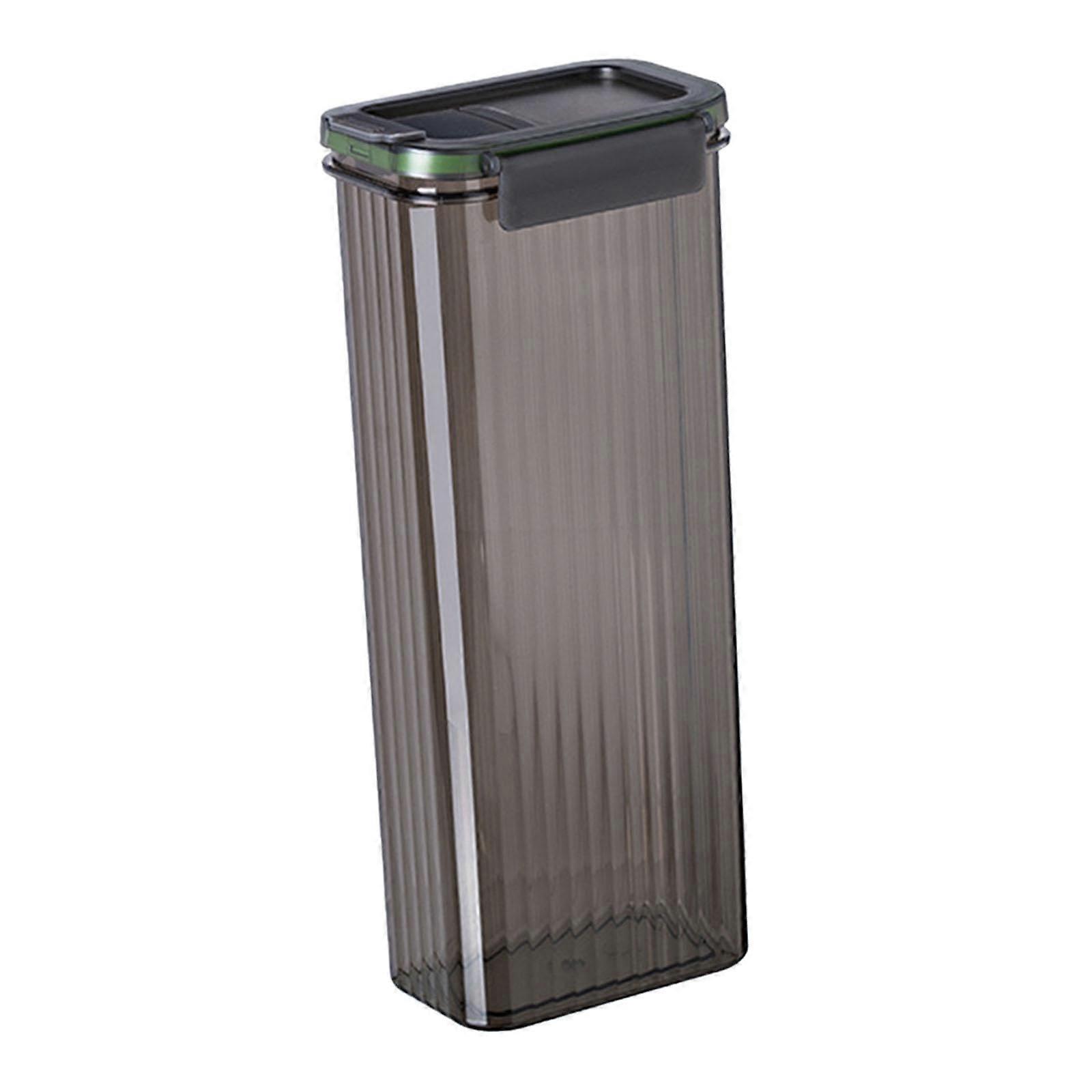 Spaghetti Container Airtight Pasta Storage Container 29x7x11 Cm Gray For Pasta Beans Cereals