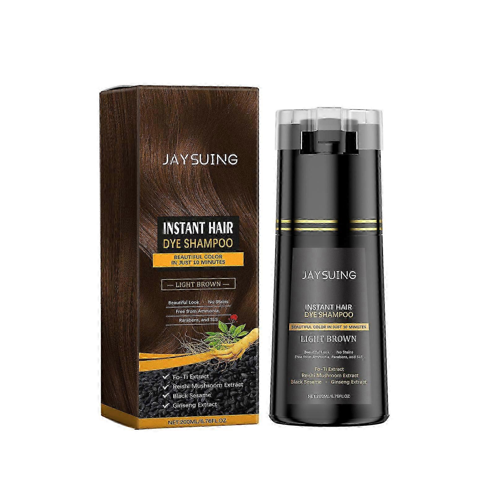 Hair Dye shampoo,Instant Dye Shampoo 3 in 1 Hair Color Shampoo Long Lasting for Men and Women,Gray Hair Coverage Shampoo