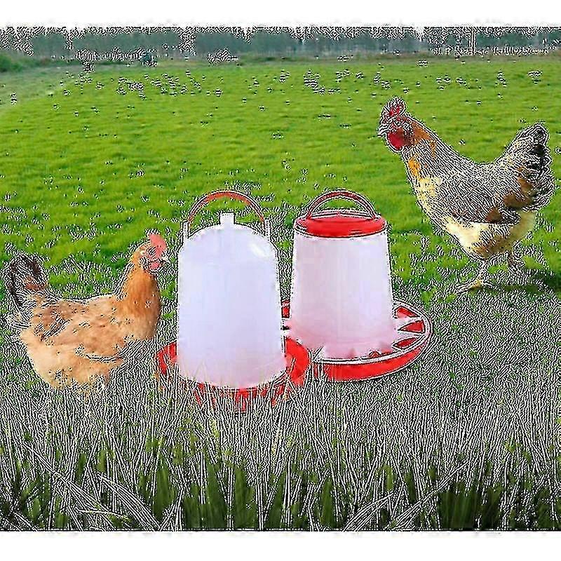 Tavuklar ve kümes hayvanları için 3 KG besleyici ve 3L suluk