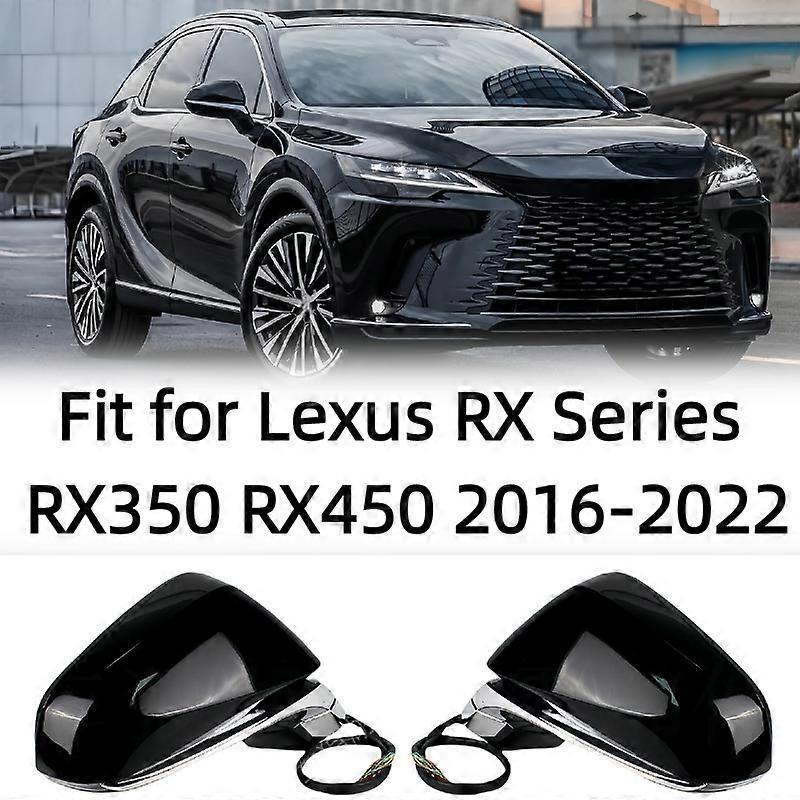 Applicable to 15 Wires Door Mirror Assembly For Lexus RX Series RX350 RX450 2016-2022 Gray With Heated Folding Memory Side Mirror Accessories