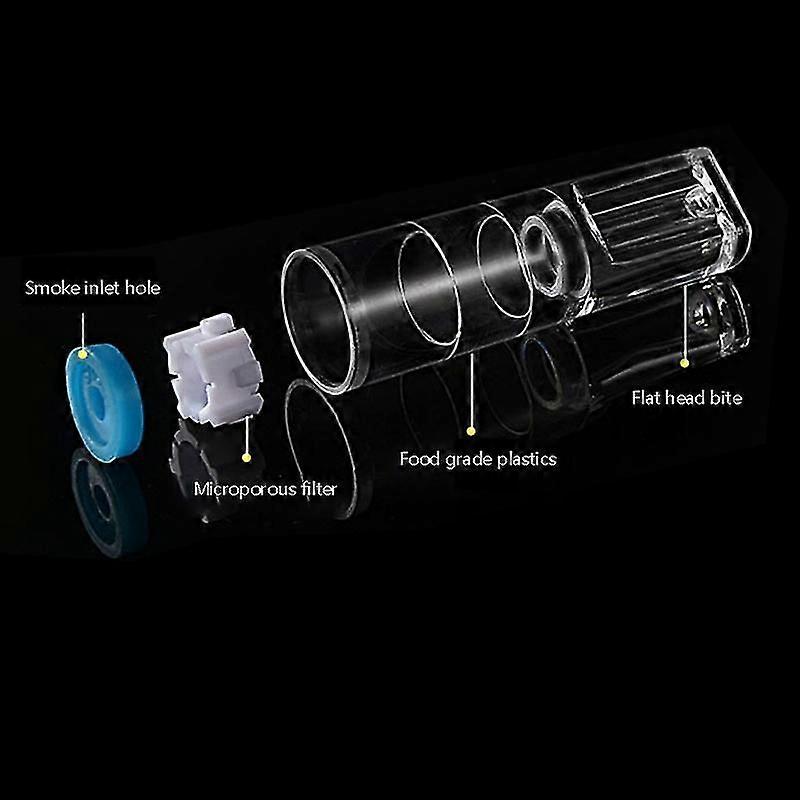 100Pcs Tabac jetable Filtre à cigarette Fumer Réduire la filtration du goudron Support de nettoyage