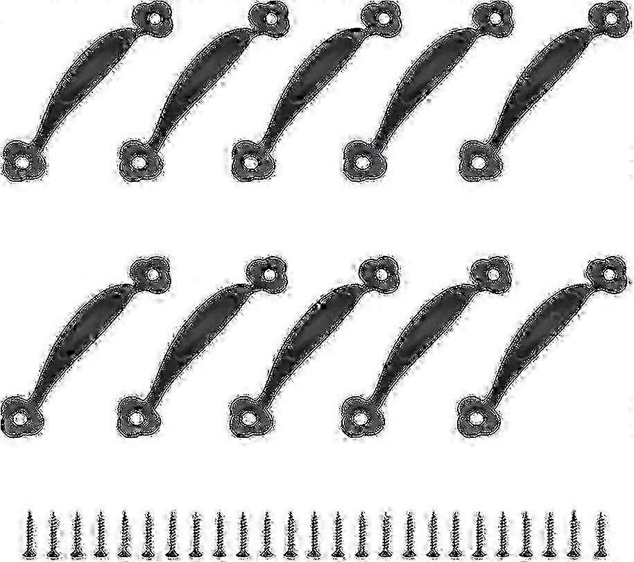 10 Retro Pulls Cabinet Handle Door Knob Rustic Zinc Alloy 80mm