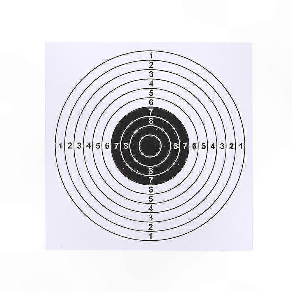 100 Pack 14x14cm Archery Target Face for Bow and Arrow Practice (White)