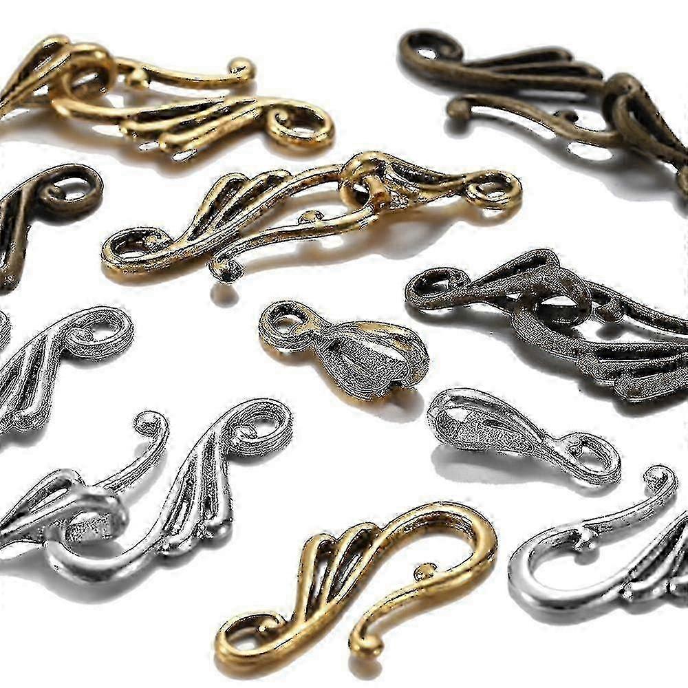 10pcs/pack Antique Bronze Musical Note Shape Clasps Hooks 2025