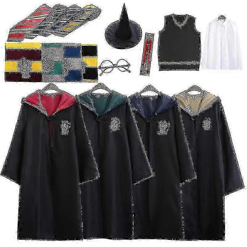 7pcs / set für Magic Wizard Kostüm Cape Umhang