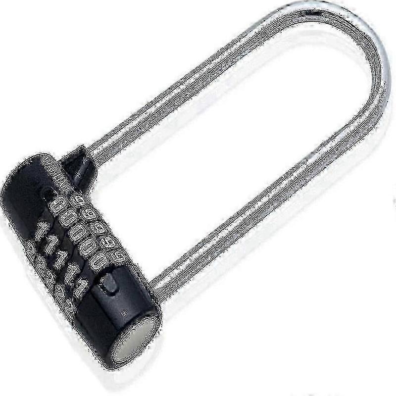 Extended Lock Beam U-shaped Combination Lock Padlock Cabinet Door Handle Lock