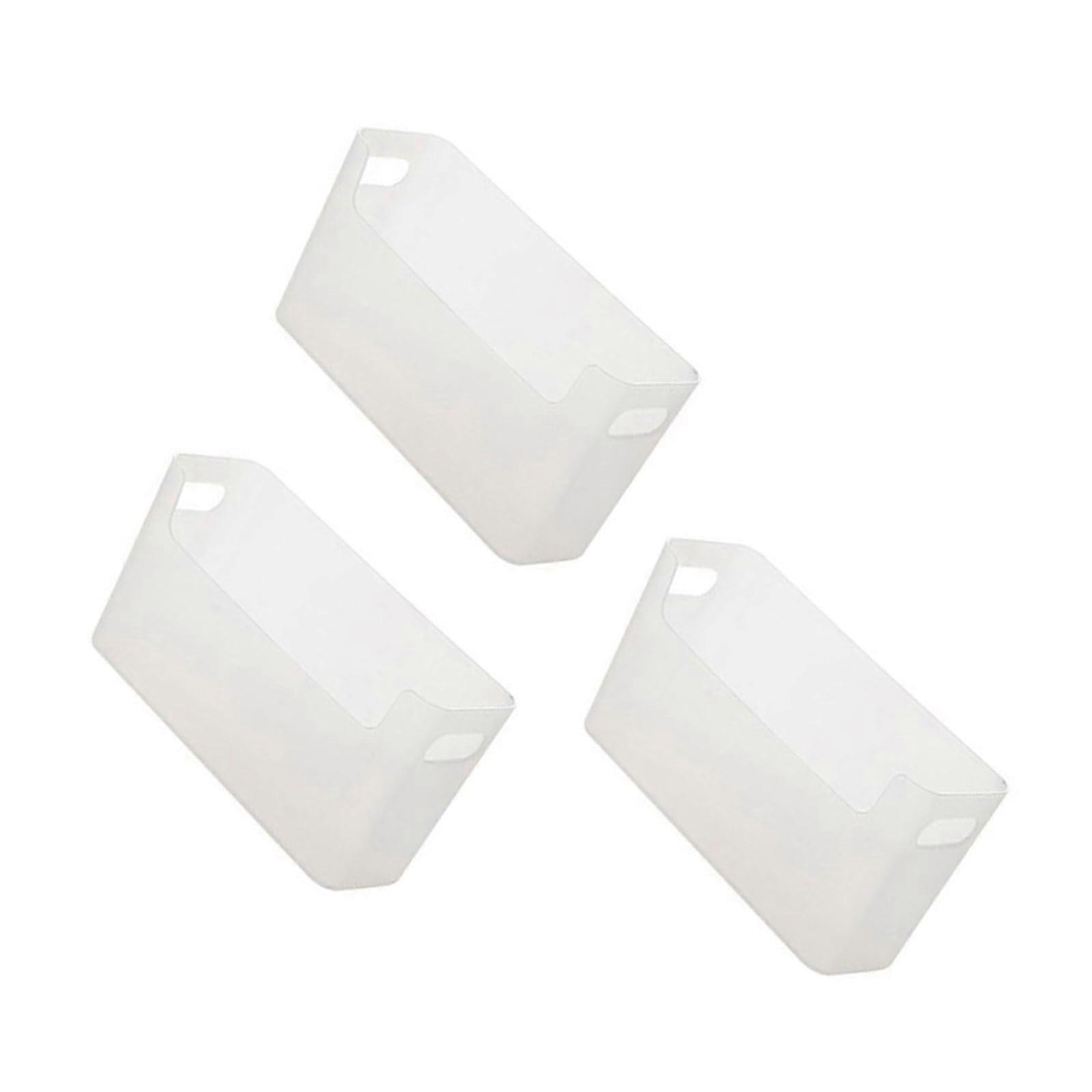Set of 3 Wall Mounted Hanging Storage Boxes for Home and Office Organization