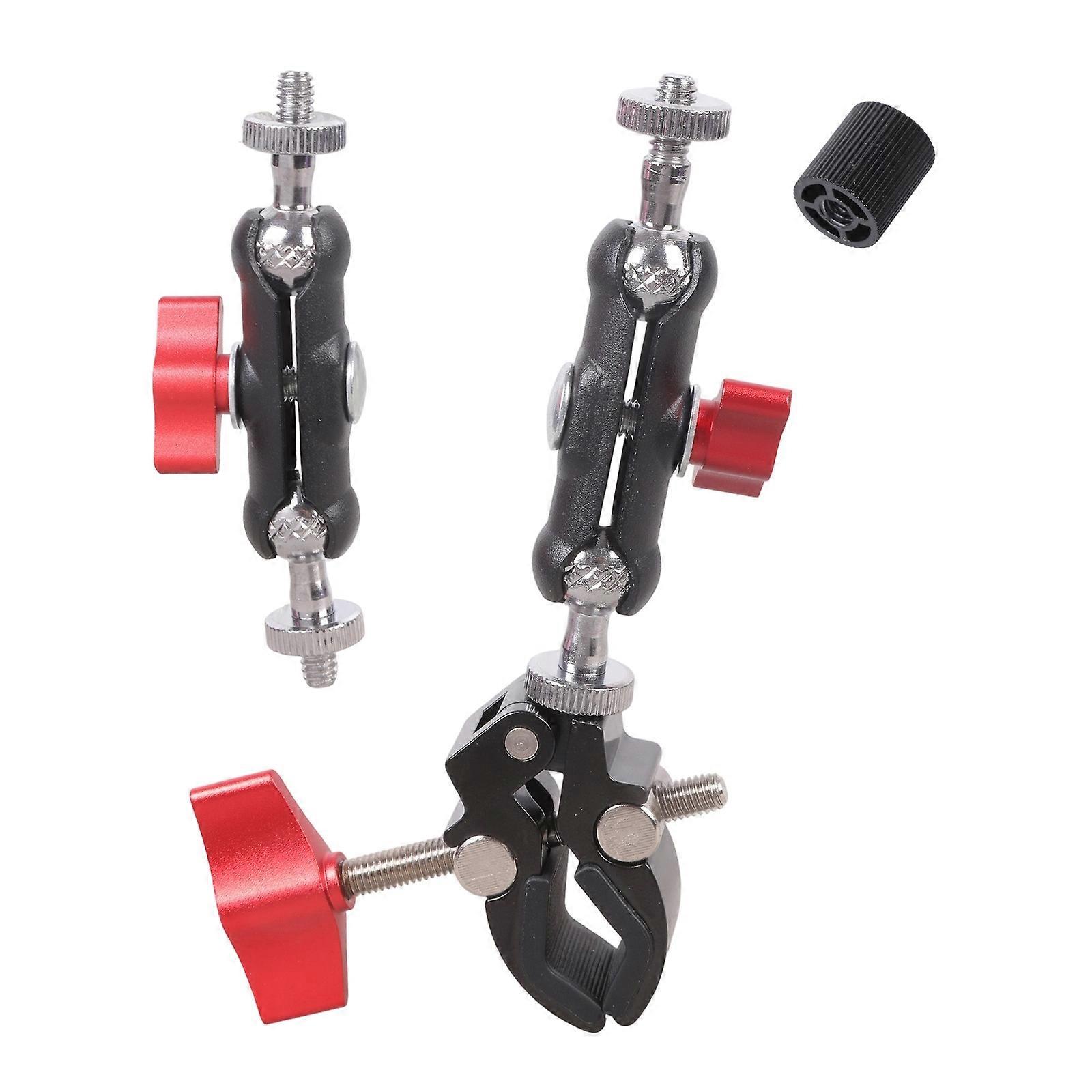 MultiPurpose Camera Clamp Mount Bracket 24cm Length Heavy Duty Construction For Railings Bikes Tripods Branches Tables Multicolor