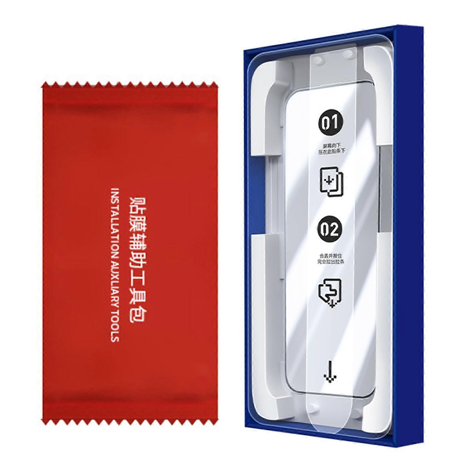 Shockproof Tempered Glass Protector For Phone 17 Models With Bubble Less And Cleaning Accessories Multicolor