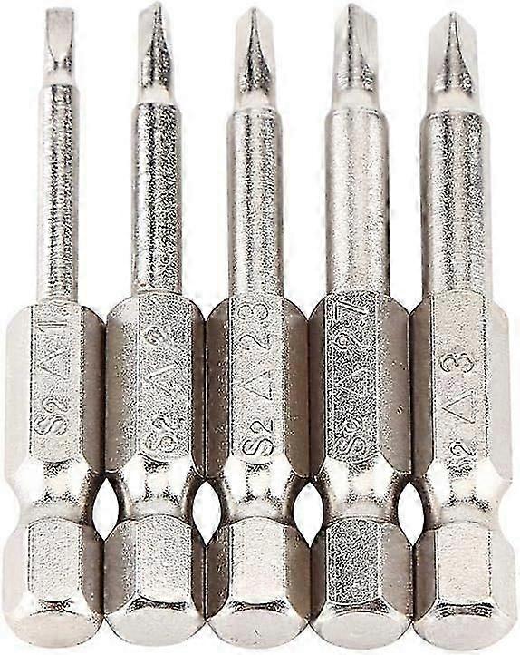 Triangle Head Screwdriver Bit, 5pcs S2 Steel Magnetic Triangular Tip Screwdriver Bit, Pack of TA1.8/ TA2.0/ TA2.3/ TA2.7/ TA3.0