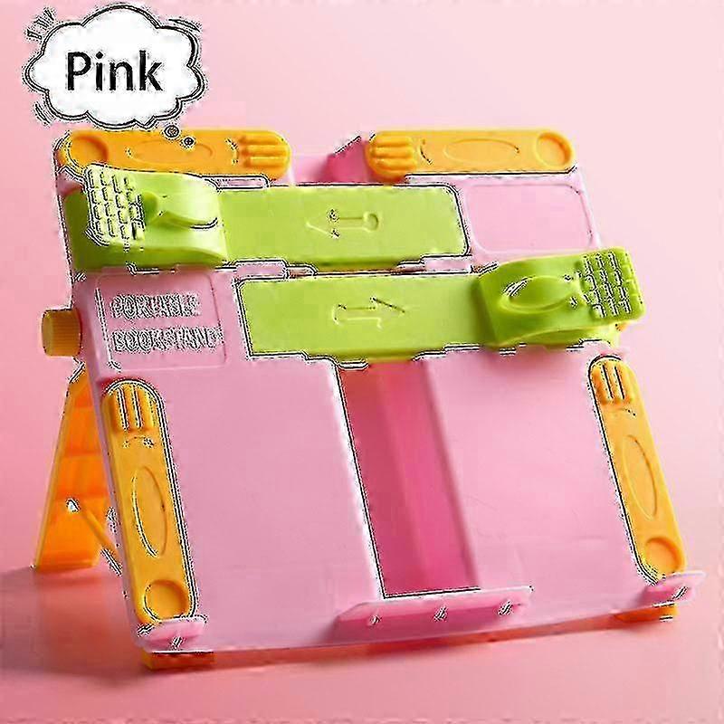 Adjustable Reading Book Stand Portable Non-slip Metal Folding Textbooks Tablet