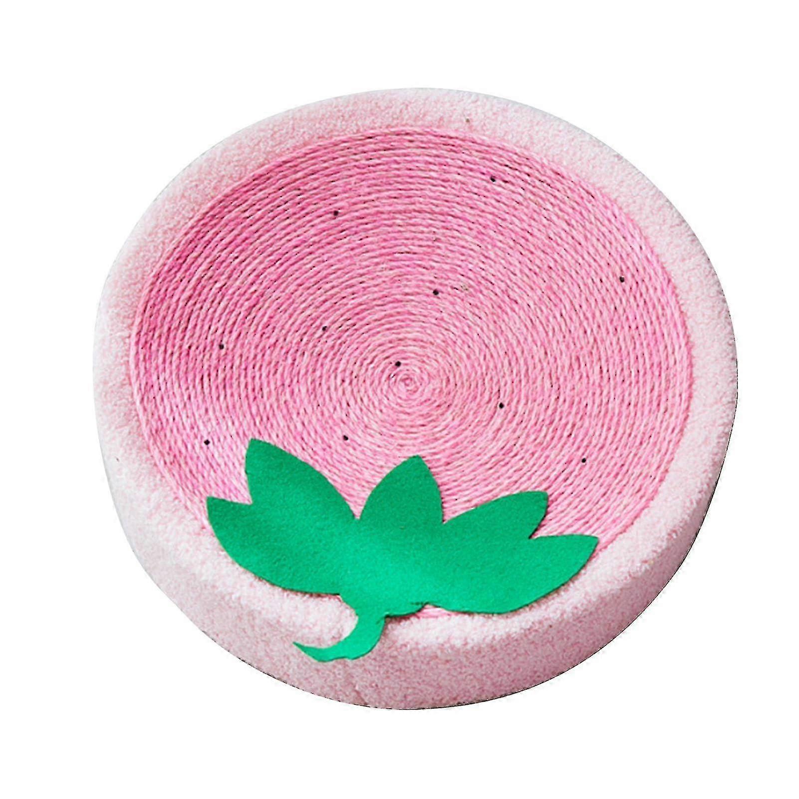 Round sisal scratching bed