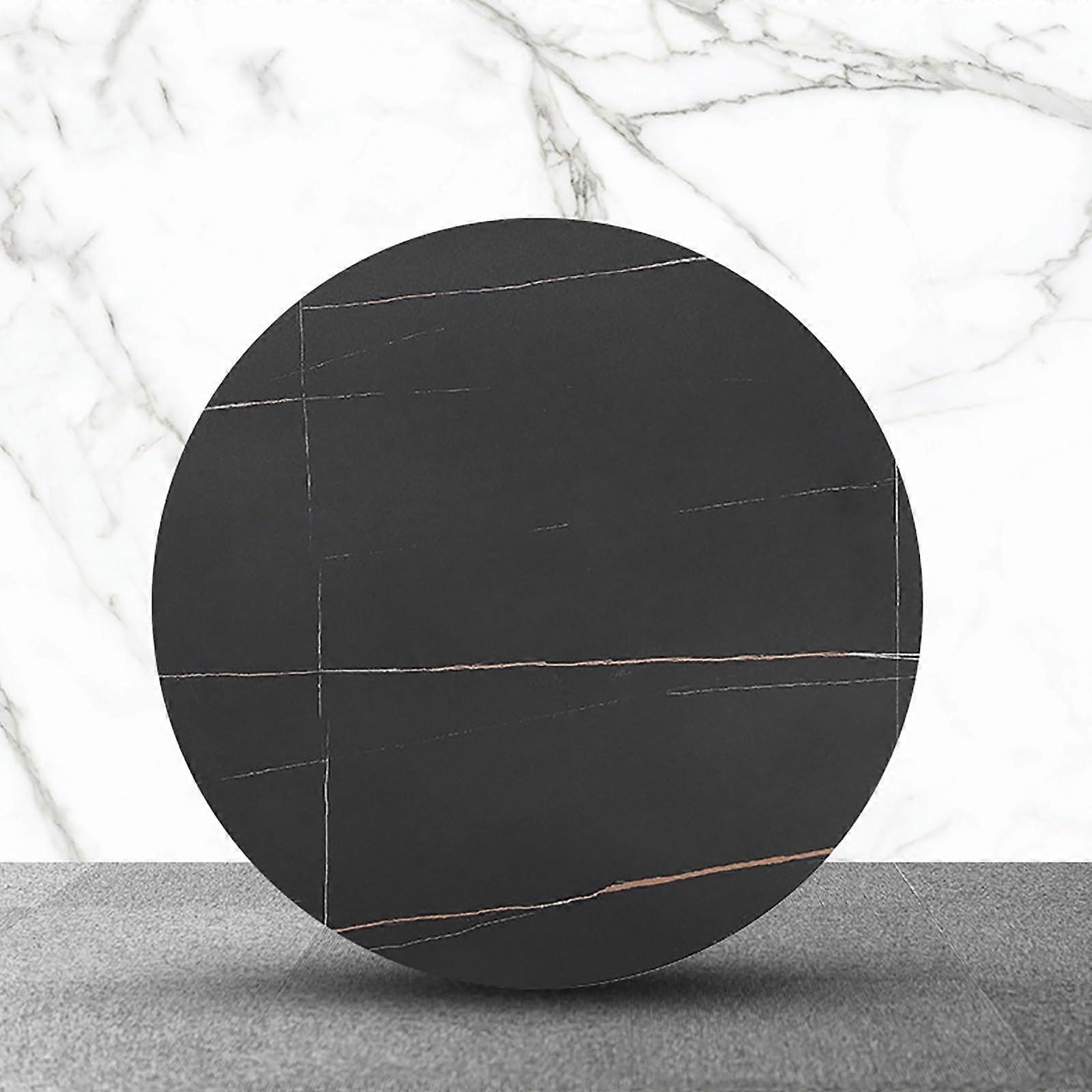 Marble Lazy Susan Turntable 50cm, Round Rotating Serving Tray with NonSlip Silent Base for Dining Table